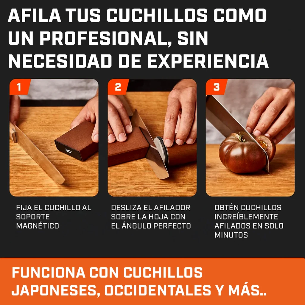 ZHAROGI - Afilado Profesional, Rápido y sin Esfuerzo